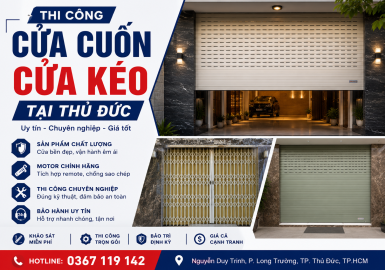 Thi Công Cửa Cuốn Cửa Kéo Tại Thủ Đức 